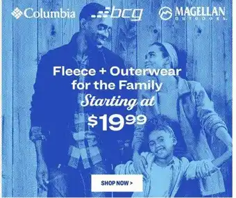 Academy Fleece Outerwear For The Family offer