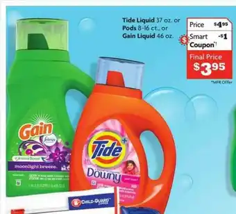 Family Dollar Tide Liquid Or Pods Or Gain Liquid offer