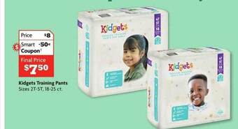 Family Dollar Kidgets Training Pants offer