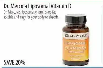 Market of Choice Dr. Mercola Liposomal Vitamin D offer
