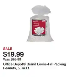 Office Depot Office Depot Brand Loose-Fill Packing Peanuts, 5 Cu Ft offer