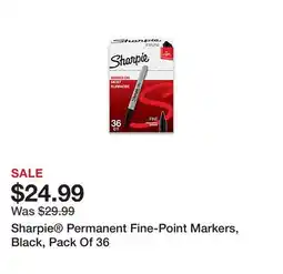Office Depot Sharpie Permanent Fine-Point Markers, Black, Pack Of 36 offer