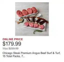 Costco Chicago Steak Premium Angus Beef Surf & Turf, 15 Total Packs, 7 Lbs. Total offer