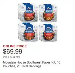 Costco Mountain House Southwest Faves Kit, 10 Pouches, 20 Total Servings offer