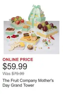 Costco The Fruit Company Mother's Day Grand Tower offer