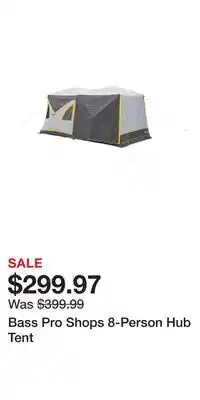 Cabela's Bass Pro Shops 8-Person Hub Tent offer