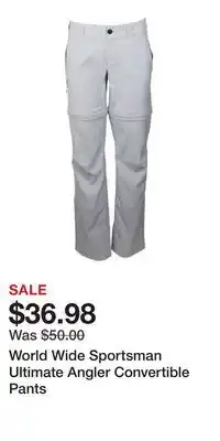 Cabela's World Wide Sportsman Ultimate Angler Convertible Pants offer