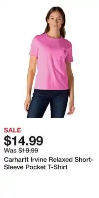 Cabela's Carhartt Irvine Relaxed Short-Sleeve Pocket T-Shirt offer