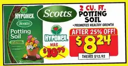 Ollie's SCOTTS 2 CU. FT. POTTING SOIL offer