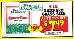 Ollie's Perfect Landscape 5 LB. QUICKGRO GRASS SEED offer
