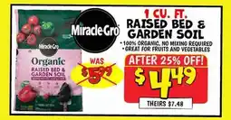 Ollie's MIRACLE-GRO 1 CU. FT. RAISED BED & GARDEN SOIL offer