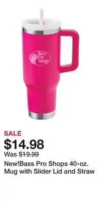 Cabela's New!Bass Pro Shops 40-oz. Mug with Slider Lid and Straw offer
