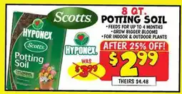 Ollie's SCOTTS 8 QT. POTTING SOIL offer