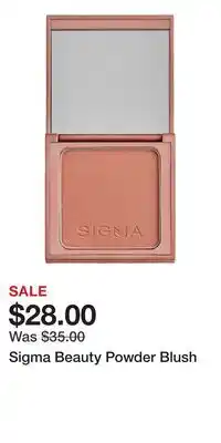 Ulta Beauty Sigma Beauty Powder Blush offer