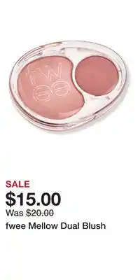 Ulta Beauty fwee Mellow Dual Blush offer