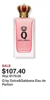 Ulta Beauty Q by Dolce&Gabbana Eau de Parfum offer
