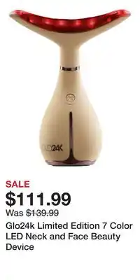 Ulta Beauty Glo24k Limited Edition 7 Color LED Neck and Face Beauty Device offer