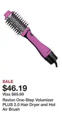 Ulta Beauty Revlon One-Step Volumizer PLUS 2.0 Hair Dryer and Hot Air Brush offer