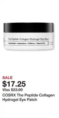 Ulta Beauty COSRX The Peptide Collagen Hydrogel Eye Patch offer