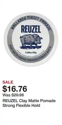 Ulta Beauty REUZEL Clay Matte Pomade Strong Flexible Hold offer