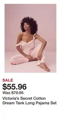 Victoria's Secret Victoria's Secret Cotton Dream Tank Long Pajama Set offer