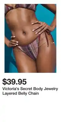 Victoria's Secret Victoria's Secret Body Jewelry Layered Belly Chain offer