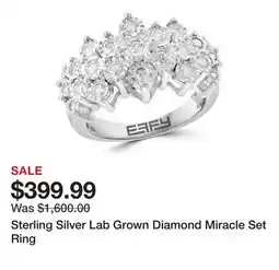 Belk Sterling Silver Lab Grown Diamond Miracle Set Ring offer