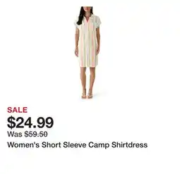 Belk Women's Short Sleeve Camp Shirtdress offer