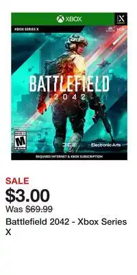 Game Stop Battlefield 2042 - Xbox Series X offer