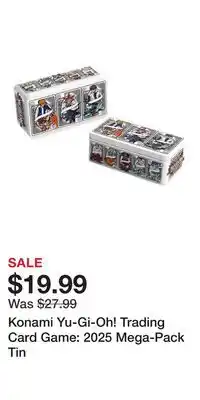 Game Stop Konami Yu-Gi-Oh! Trading Card Game: 2025 Mega-Pack Tin offer