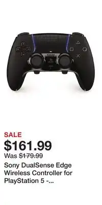 Game Stop Sony DualSense Edge Wireless Controller for PlayStation 5 - Midnight Black offer