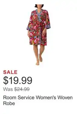 Costco Room Service Women's Woven Robe offer