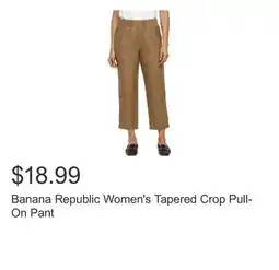 Costco Banana Republic Women's Tapered Crop Pull-On Pant offer