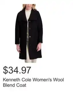 Costco Kenneth Cole Women's Wool Blend Coat offer