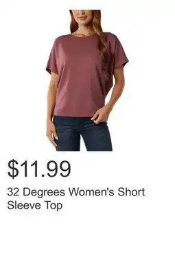 Costco 32 Degrees Women's Short Sleeve Top offer
