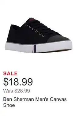 Costco Ben Sherman Men's Canvas Shoe offer
