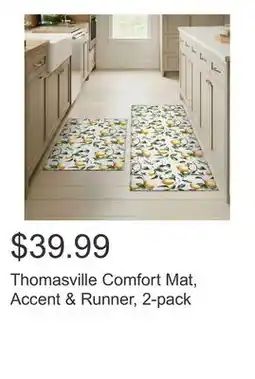 Costco Thomasville Comfort Mat, Accent & Runner, 2-pack offer