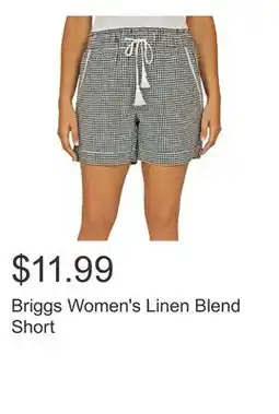 Costco Briggs Women's Linen Blend Short offer