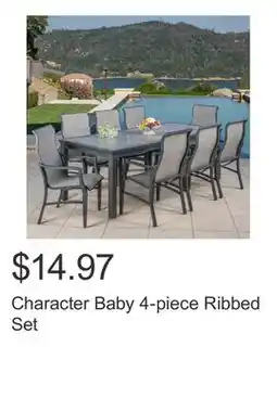 Costco Character Baby 4-piece Ribbed Set offer