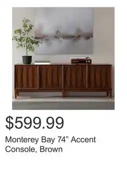 Costco Monterey Bay 74 Accent Console, Brown offer