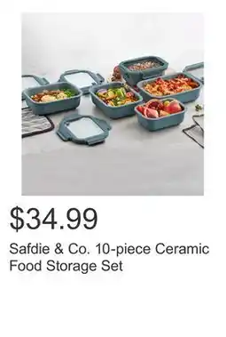 Costco Safdie & Co. 10-piece Ceramic Food Storage Set offer