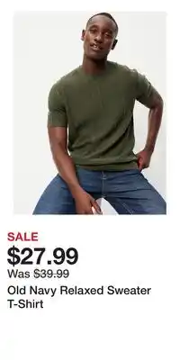 Old Navy Old Navy Relaxed Sweater T-Shirt offer