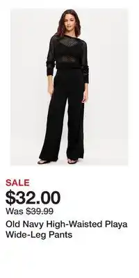 Old Navy Old Navy High-Waisted Playa Wide-Leg Pants offer