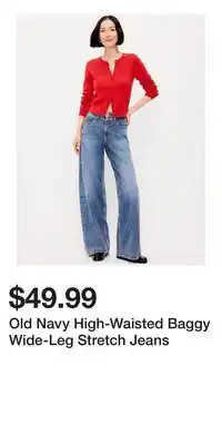 Old Navy Old Navy High-Waisted Baggy Wide-Leg Stretch Jeans offer