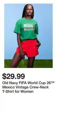 Old Navy Old Navy FIFA World Cup 26 Mexico Vintage Crew-Neck T-Shirt for Women offer