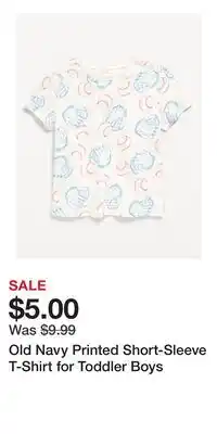 Old Navy Old Navy Printed Short-Sleeve T-Shirt for Toddler Boys offer