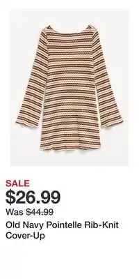 Old Navy Old Navy Pointelle Rib-Knit Cover-Up offer