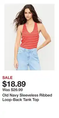 Old Navy Old Navy Sleeveless Ribbed Loop-Back Tank Top offer