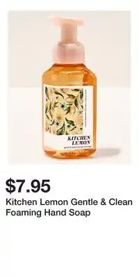 Bath & Body Works Kitchen Lemon Gentle & Clean Foaming Hand Soap offer