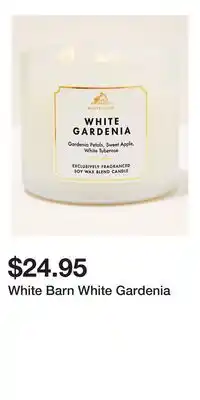 Bath & Body Works White Barn White Gardenia offer